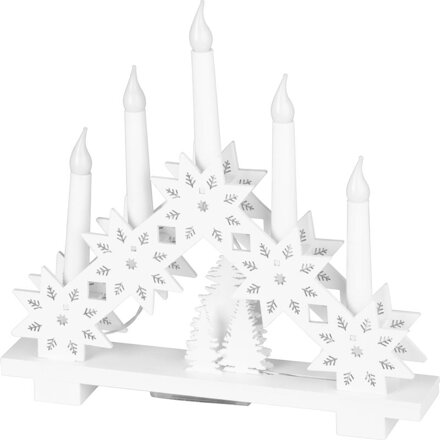Svietnik MagicHome Vianoce, 6x LED teplá biela, 2xAA, interiér, 32x5x30,5 cm Svietnik MagicHome Vianoce, 6x LED teplá biela, 2xAA, interiér, 32x5x30,5 cm