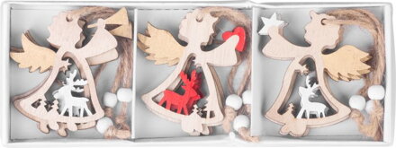 Ozdoba MagicHome Vianoce, anjel, závesná, bal. 9 ks, 5,5x7,5 cm Ozdoba MagicHome Vianoce, anjel, závesná, bal. 9 ks, 5,5x7,5 cm