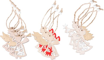 Ozdoba MagicHome Vianoce, anjel, závesná, bal. 9 ks, 5,5x7,5 cm Ozdoba MagicHome Vianoce, anjel, závesná, bal. 9 ks, 5,5x7,5 cm
