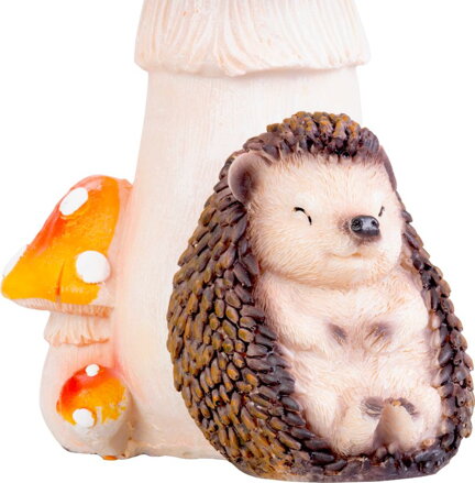 Dekorácia MagicHome Nature, Ježko pod hubou, polyresin, 13,3x11x19,2 cm Dekorácia MagicHome Nature, Ježko pod hubou, polyresin, 13,3x11x19,2 cm