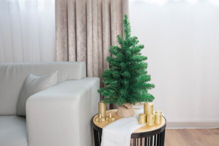Stromček MagicHome Vianoce Leo, jedľa v jute, extra hustý, 60 cm Stromček MagicHome Vianoce Leo, jedľa v jute, extra hustý, 60 cm