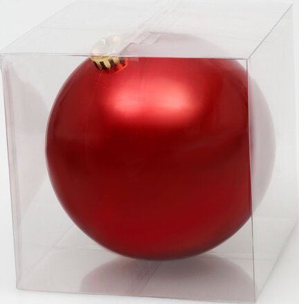 Guľa MagicHome Vianoce, 1 ks, červená, lesklá, na vianočný stromček, 15 cm Guľa MagicHome Vianoce, 1 ks, červená, lesklá, na vianočný stromček, 15 cm