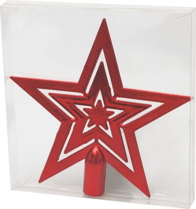 Ozdoba MagicHome Vianoce, 1 ks, 20 cm, hviezda, červená, na vianočný stromček Ozdoba MagicHome Vianoce, 1 ks, 20 cm, hviezda, červená, na vianočný stromček