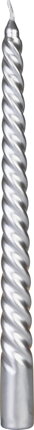 Sviečka MagicHome Vianoce, 25 cm, bal. 4 ks, strieborná, špirálová, točená Sviečka MagicHome Vianoce, 25 cm, bal. 4 ks, strieborná, špirálová, točená