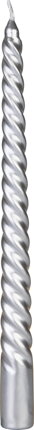 Sviečka MagicHome Vianoce, 25 cm, bal. 4 ks, strieborná, špirálová, točená Sviečka MagicHome Vianoce, 25 cm, bal. 4 ks, strieborná, špirálová, točená