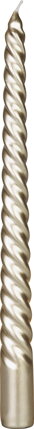 Sviečka MagicHome Vianoce, 25 cm, bal. 4 ks, šampaň, špirálová, točená Sviečka MagicHome Vianoce, 25 cm, bal. 4 ks, šampaň, špirálová, točená