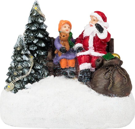 Dekorácia MagicHome Vianoce, Santa s dieťaťom, LED, 2xAAA, interiér, 9,5x6x8 cm, sellbox 12 ks Dekorácia MagicHome Vianoce, Santa s dieťaťom, LED, 2xAAA, interiér, 9,5x6x8 cm, sellbox 12 ks