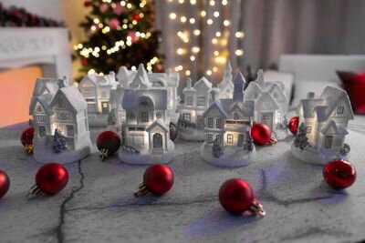 Dekorácia MagicHome Vianoce, Domček, LED, interiér, 7x6x10 cm, Sellbox 12 ks Dekorácia MagicHome Vianoce, Domček, LED, interiér, 7x6x10 cm, Sellbox 12 ks