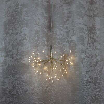 Dekorácia MagicHome Vianoce, ohňostroj, 72 LED teplá biela, jednoduché svietenie, závesná, zlatá, 25 cm Dekorácia MagicHome Vianoce, ohňostroj, 72 LED teplá biela, jednoduché svietenie, závesná, zlatá, 25 cm
