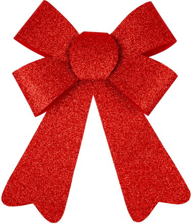 Dekorácia MagicHome Vianoce, mašľa, červená, 13x21 cm Dekorácia MagicHome Vianoce, mašľa, červená, 13x21 cm
