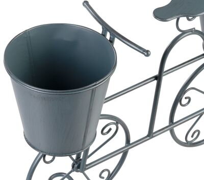 Dekorácia MagicHome Mecco, Stojan na 2 kvetináče, bicykel, 50x15x37 cm
