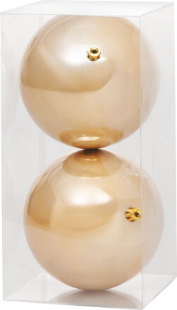 Gule MagicHome Vianoce, 2 ks, zlaté, na vianočný stromček, 12 cm
