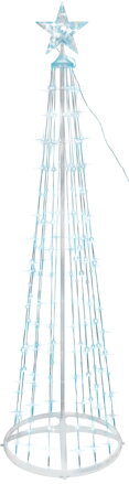 Dekorácia MagicHome Vianoce, stromček, 190xLED, studená biela, plast-meď, 50x180 cm