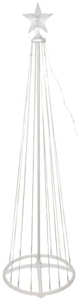 Dekorácia MagicHome Vianoce, stromček, 190xLED, mix farieb,  plast-meď, 50x180 cm