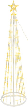 Dekorácia MagicHome Vianoce, stromček, 190xLED, teplá biela,  plast-meď, 50x180 cm