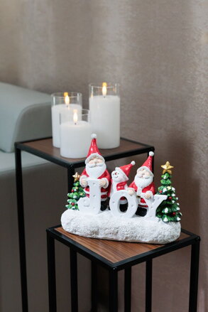 Dekorácia MagicHome Vianoce, Santa, 11x24.5x19.5 cm