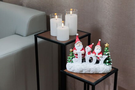 Dekorácia MagicHome Vianoce, Santa, 11x24.5x19.5 cm