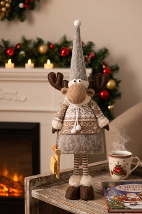 Dekorácia MagicHome Vianoce, sob, dievča, 13x21x53 cm