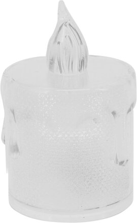Sviečka, vianočná, LED, teplá biela, 5 cm, sellbox 24 ks