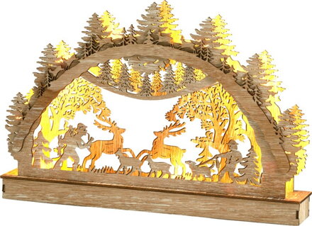 Dekorácia, Betlehém, LED, 19 cm, mix dizajnov