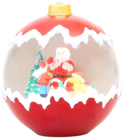 Dekorácia MagicHome Vianoce, Snežítko, 2xLED teplá biela, 3xAA, 15x15x16,5 cm