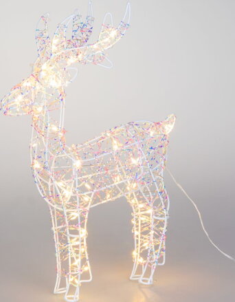 Dekorácia MagicHome Vianoce, Jeleň, 120xLED teplá biela, IP20, 30,5x10x46 cm
