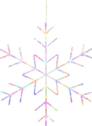 Dekorácia MagicHome Vianoce, Vločka, 120xLED, IP44, 60 cm