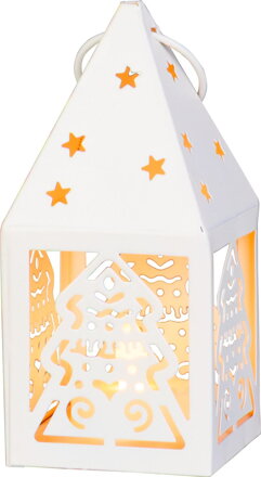 Lampáš MagicHome Vianoce, Stromček, 1xLED teplá biela, 1xCR2032, IP20, 6,2x6,2x13,5 cm