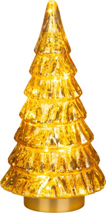 Dekorácia MagicHome Vianoce, Stromček, 12xLED teplá biela, 2xAA, IP20, 13x13x28 cm