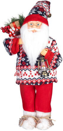 Dekorácia MagicHome Vianoce, Santa, so svetrom, 60 cm Dekorácia MagicHome Vianoce, Santa, so svetrom, 60 cm