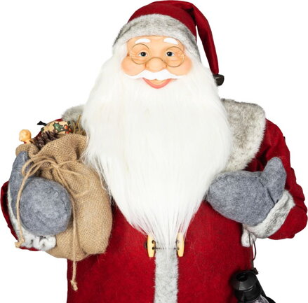 Dekorácia MagicHome Vianoce, Santa, červený, 120 cm Dekorácia MagicHome Vianoce, Santa, červený, 120 cm