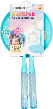 Bublifuk Strend Pro, na veľké bubliny, 3-dielna sada, 2x 90 ml