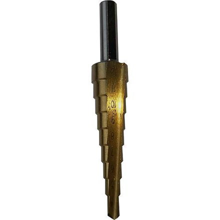 Vrtak STREND PRO SD41, 04-12 mm, TiN, HSS, stupňovitý