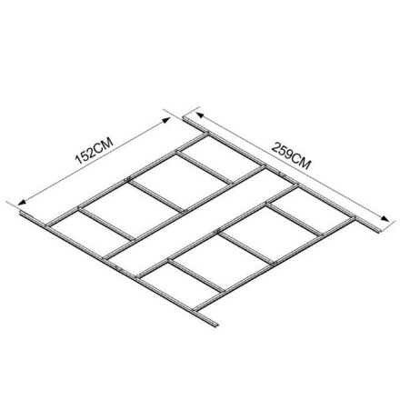Podlahová konštrukcia na domček Strend Pro, pre 2172911, 152x259 cm Podlahová konštrukcia na domček Strend Pro, pre 2172911, 152x259 cm