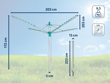 Sušiak LEIFHEIT 85286 Linomatic 500 Easy, vonkajší