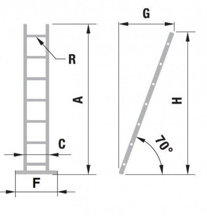 Rebrik ALVE 7111, 1x11, jednoduchý, A313 B34