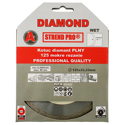 Kotuc Strend Pro 521B, 125 mm, Diamant, Plný
