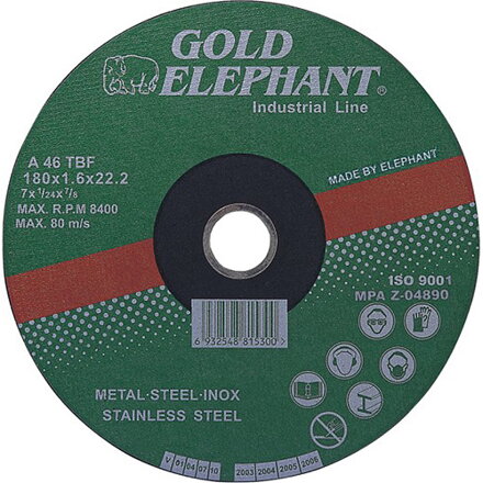 Kotuc Gold Elephant 41AA 115x1,0x22,2 mm, oceľ, inox, A46TBF