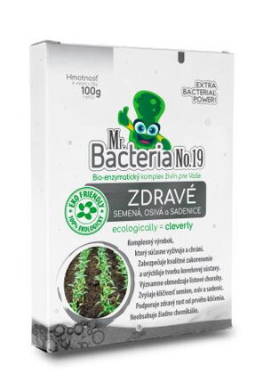 Aktivátor Mr.Bacteria No.19, živiny pre zdravé semená osivá a sadenice, 100g