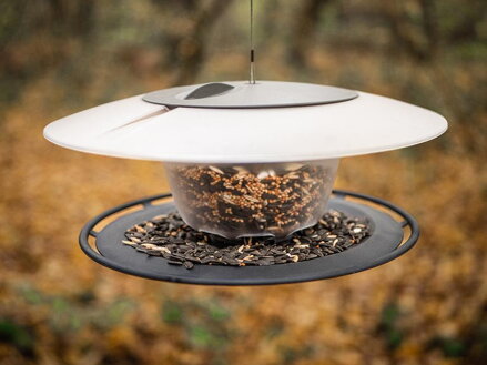 Krmitko Birdyfeed Round, Stone gray
