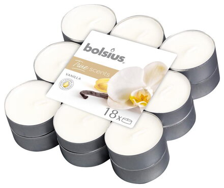 Sviecky bolsius Tealight True Scents, vanilka, bal. 18 ks