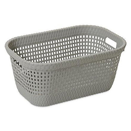 Kos DEAhome Rattan 45 lit, sivý, na bielizeň