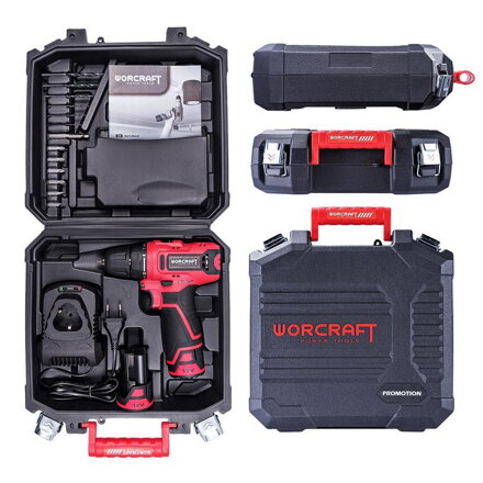Skrutkovac Worcraft CD-12LiA 1.5ah, 2x bateria