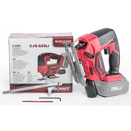 Pila Worcraft CJS-S20Li, 20V, Li-Ion, priamočiara