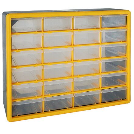 Organizer STREND PRO SBx3045-C, 24 zásuvkový, 500x160x390 mm, max. 28 kg