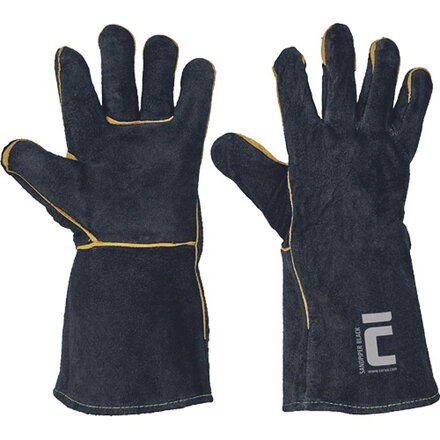 Rukavice SANDPIPER BLACK 11, kožené zváračské
