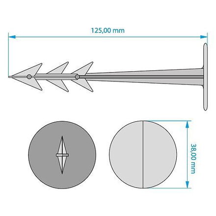 Kolik GardenPEG 125/38 mm, bal. 20 ks