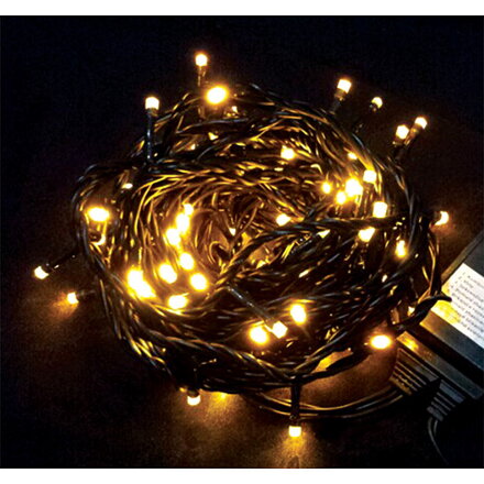 Retaz MagicHome Orion, 10 m, 100xLED žlté, 8 funkcií, 230V, interiér