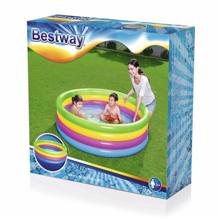 Bazenik Bestway® 51117, 157x46 cm, nafukovací, dúhový
