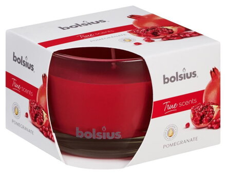 Sviecka bolsius Jar True Scents 63/90 mm, granátové jablko